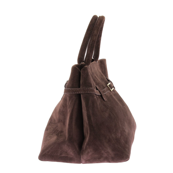 Cabas en suede "Le Cambon 35"