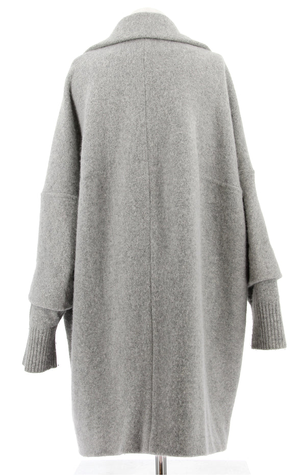 Manteau gris en laine