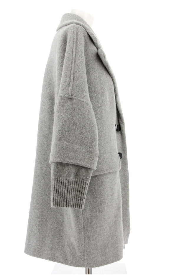Manteau gris en laine