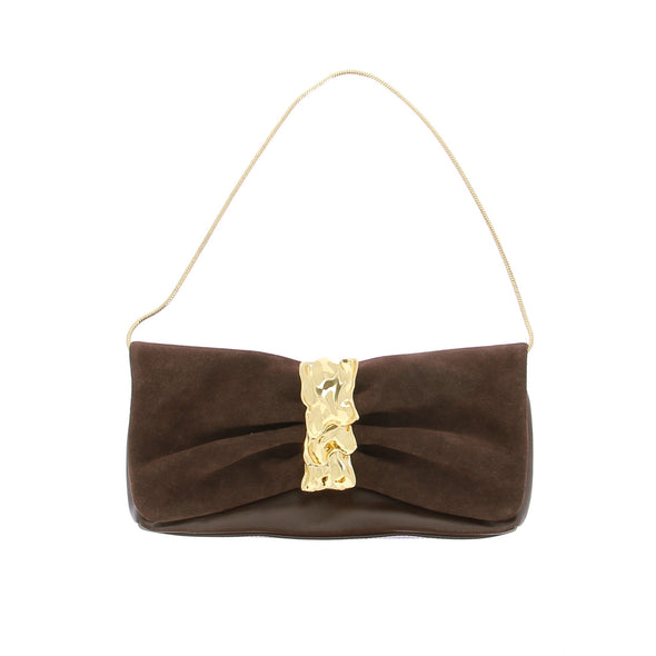 Sac porté épaule en daim