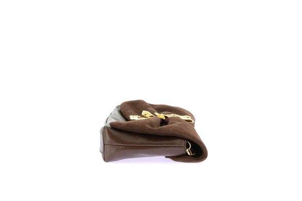 Sac porté épaule en daim