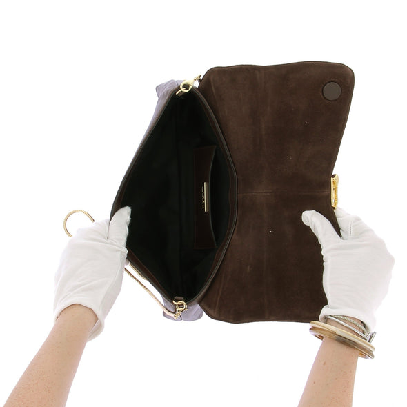 Sac porté épaule en daim