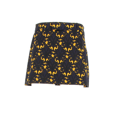 Mini jupe en laine imprimée