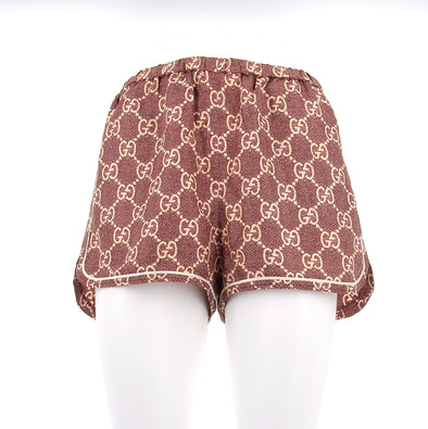 Mini short en soie