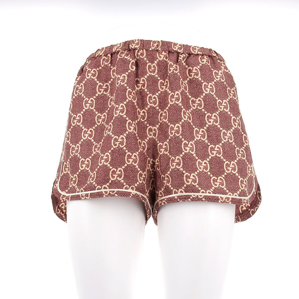 Mini short en soie
