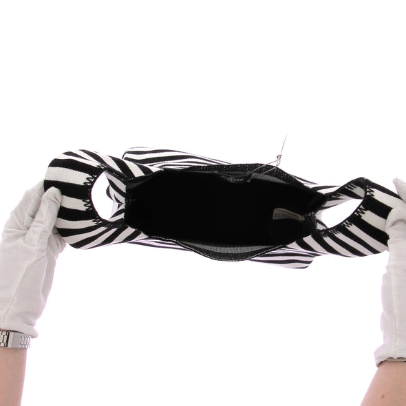 Mini tote bag à rayures