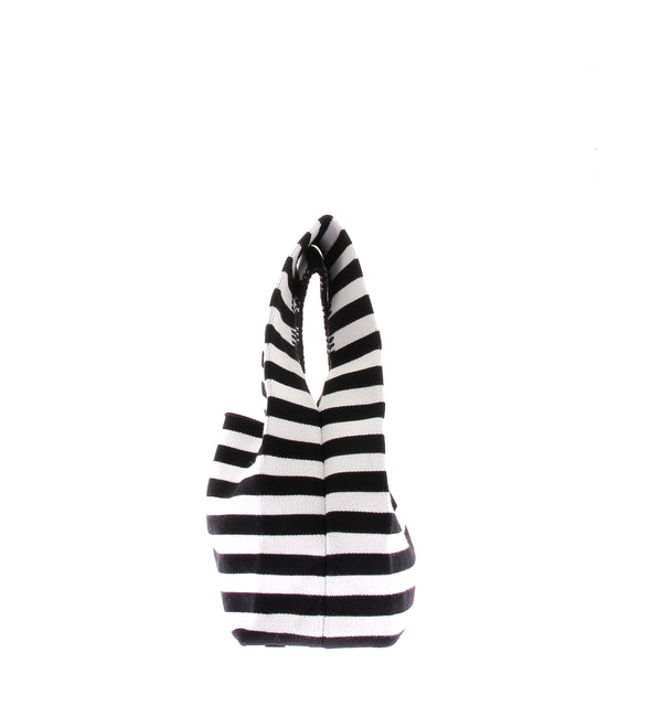 Mini tote bag à rayures