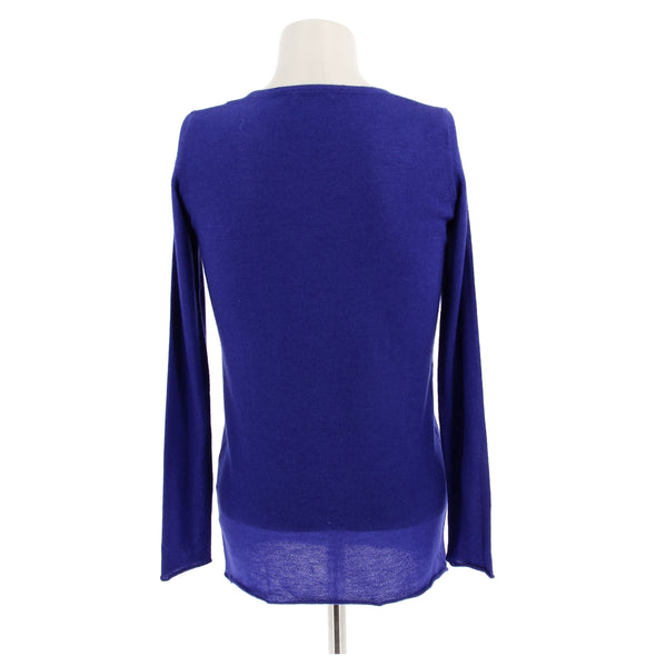 Pull en cachemire bleu
