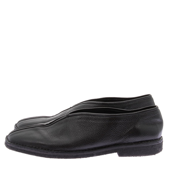 Mocassins noirs en cuir