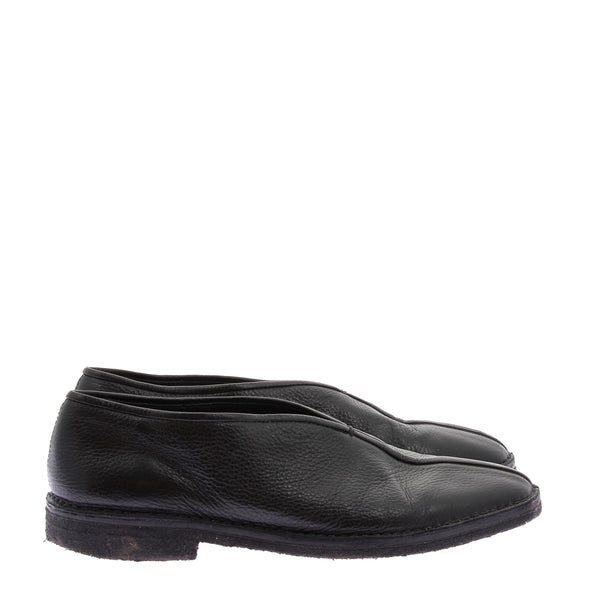 Mocassins noirs en cuir