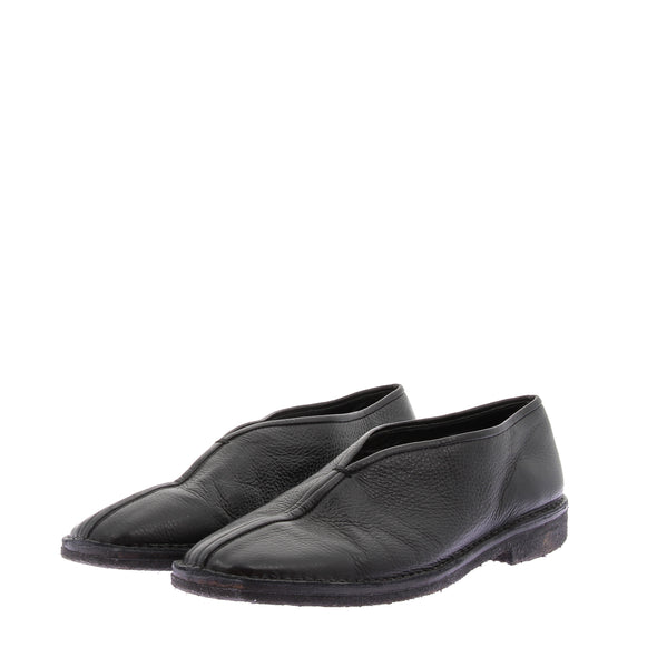 Mocassins noirs en cuir
