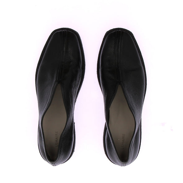 Mocassins noirs en cuir