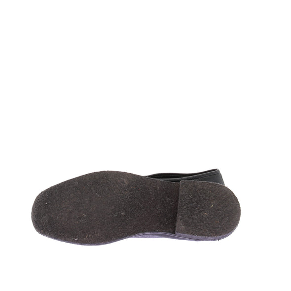 Mocassins noirs en cuir