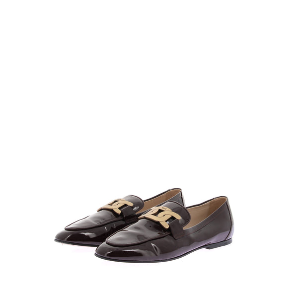 Mocassins en cuir verni