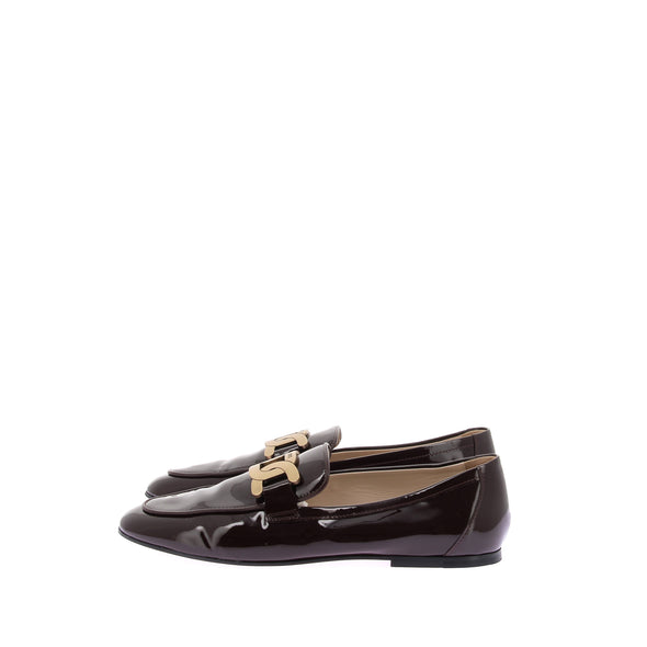 Mocassins en cuir verni