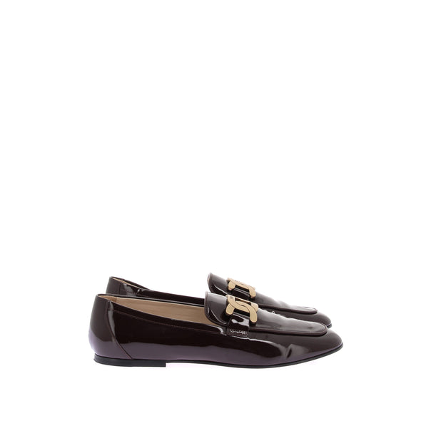 Mocassins en cuir verni