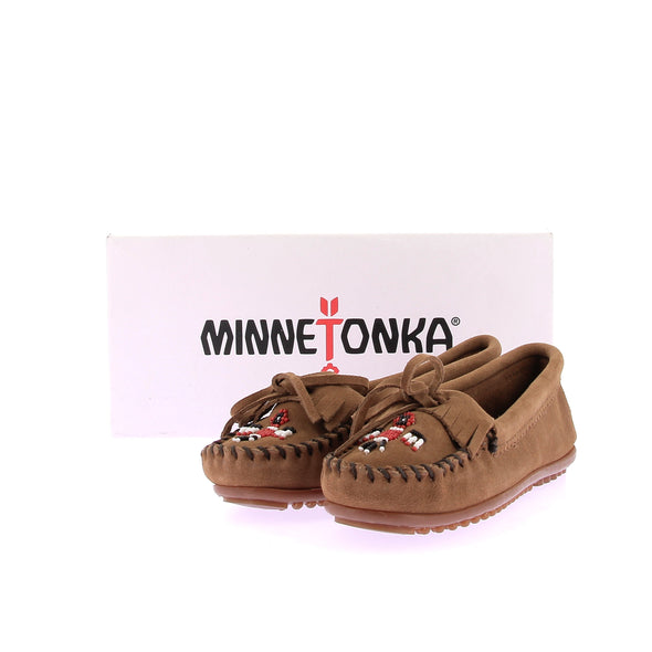 Moccasins en daim marron