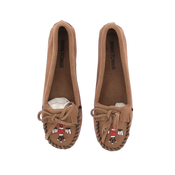 Moccasins en daim marron