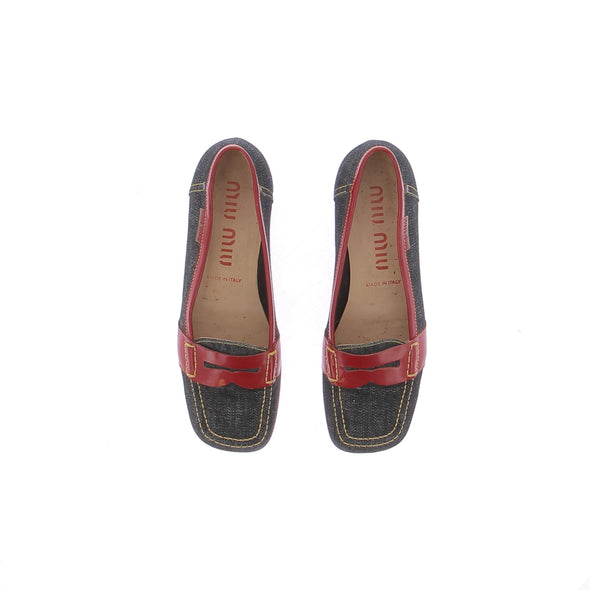 Mocassins en denim