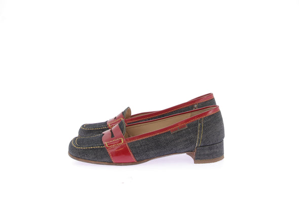 Mocassins en denim
