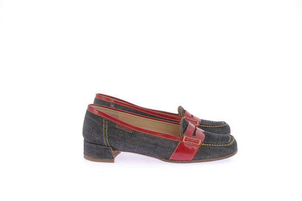 Mocassins en denim