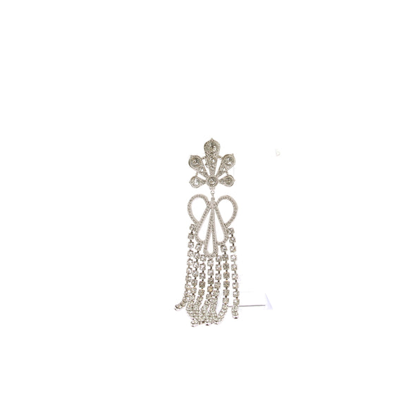 Mono boucle d'oreille argentée