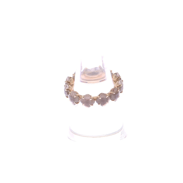 Bague en or jaune et quartz fumé