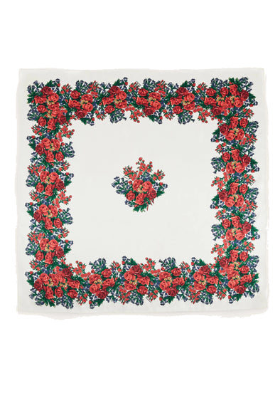 Carré de soie imprimé