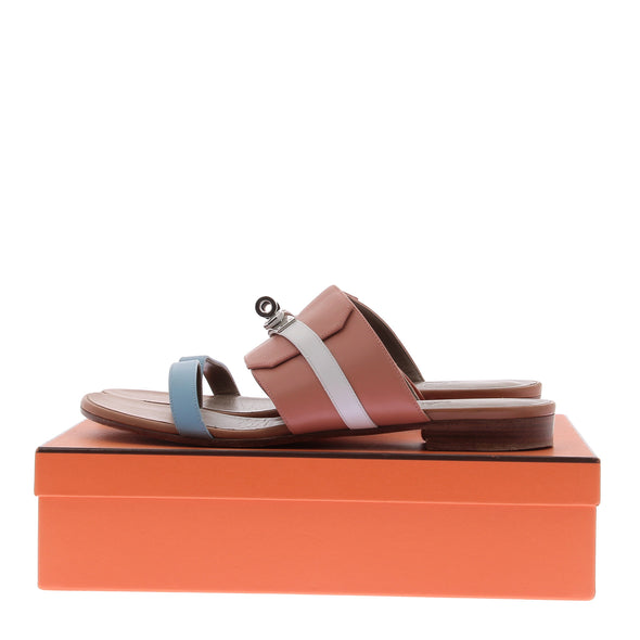 Sandales plates en cuir "Avenue"