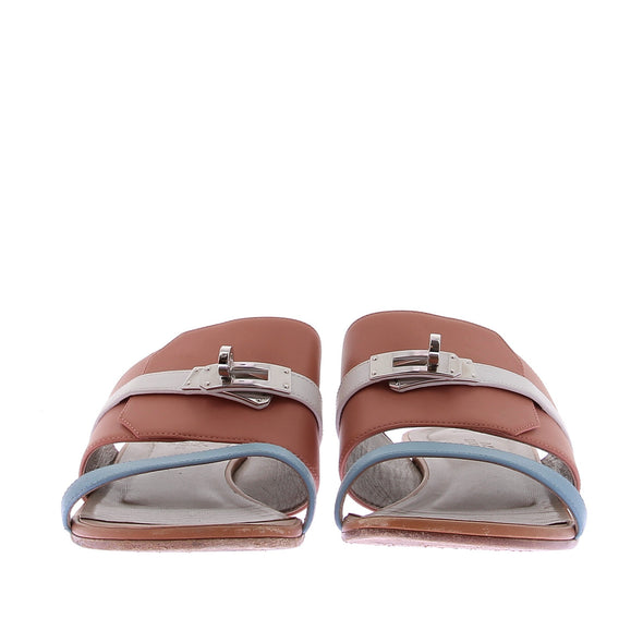 Sandales plates en cuir "Avenue"