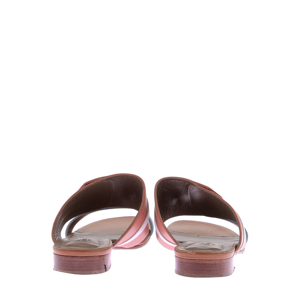 Sandales plates en cuir "Avenue"