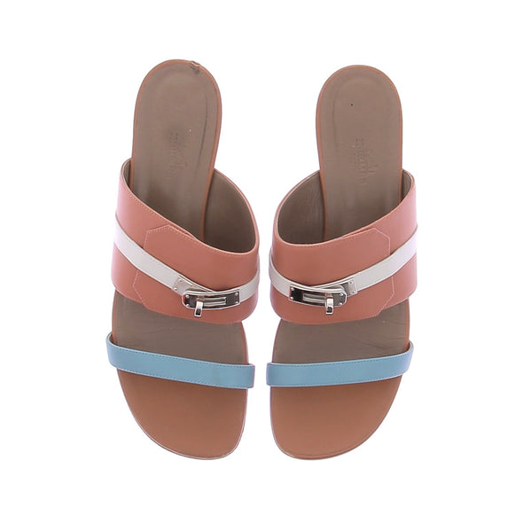 Sandales plates en cuir "Avenue"