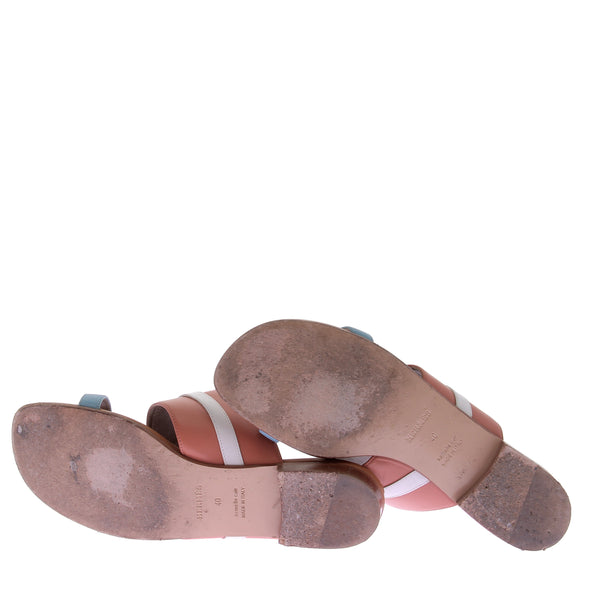 Sandales plates en cuir "Avenue"