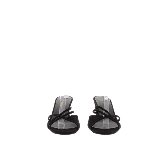 Mules à talons noires