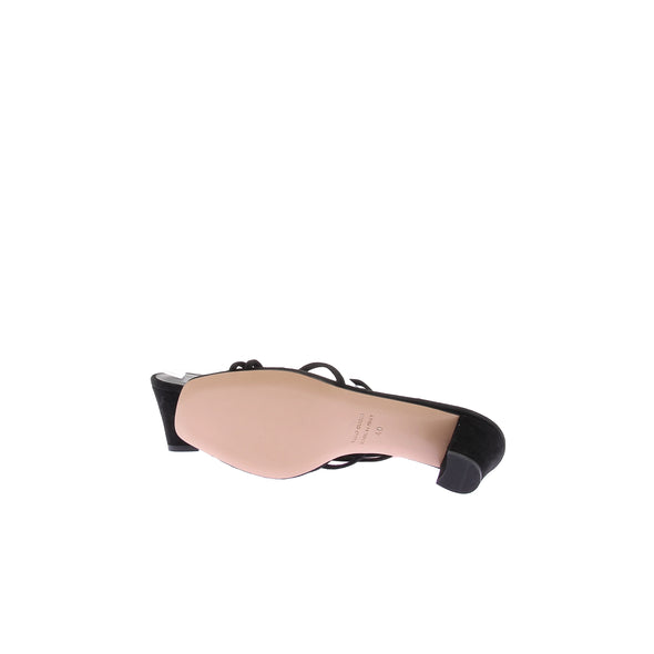 Mules à talons noires