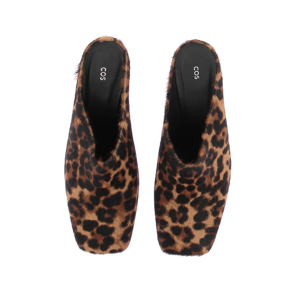 Mules à motif léopard