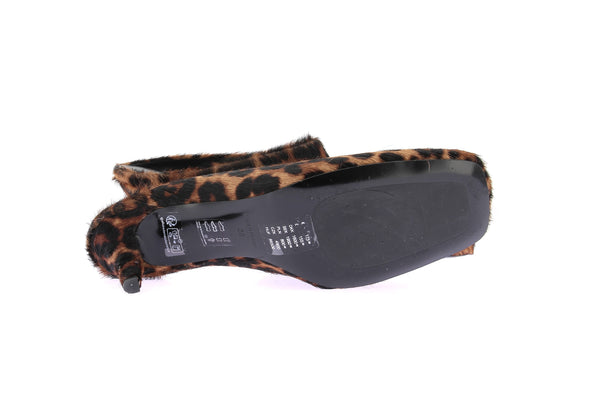 Mules à motif léopard