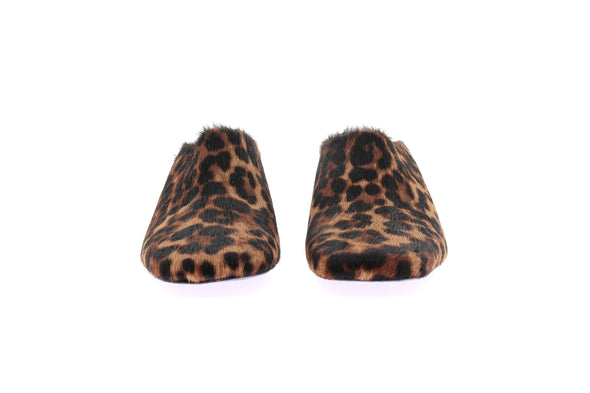 Mules à motif léopard