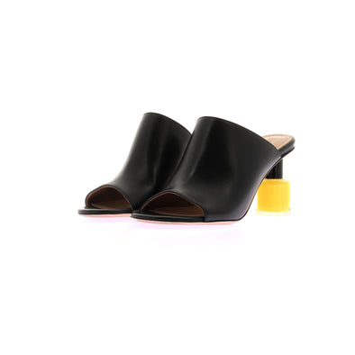 Mules en cuir