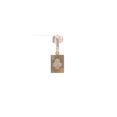 Mono Boucle en or jaune 18 carats et diamants