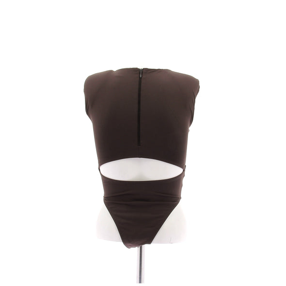 Maillot de bain marron une pièce