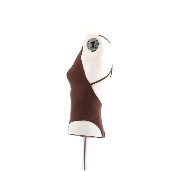 Maillot de bain marron une pièce