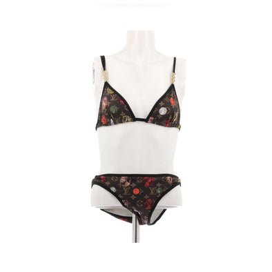 Maillot de bain deux-pièces à monogramme