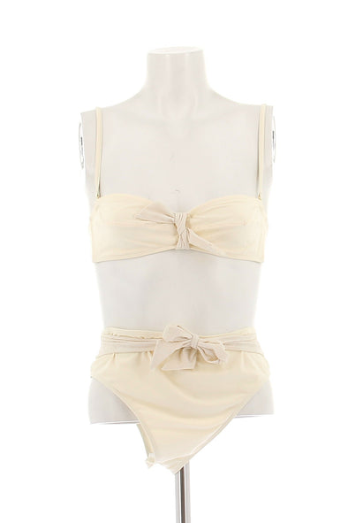 Maillot de bain deux pièces crème