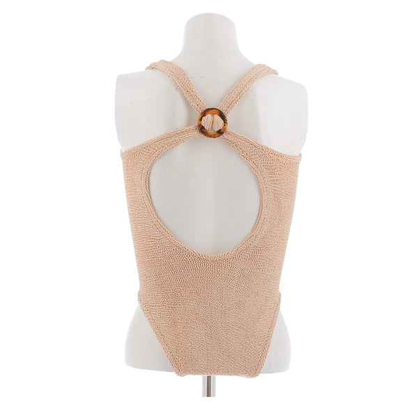 Maillot de bain une pièce beige