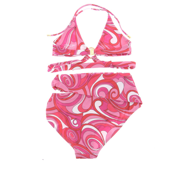 Maillot de bain deux-pièces rose