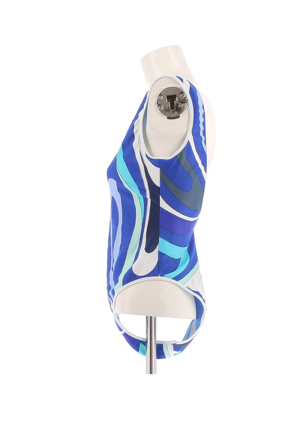 Maillot de bain une pièce bleu