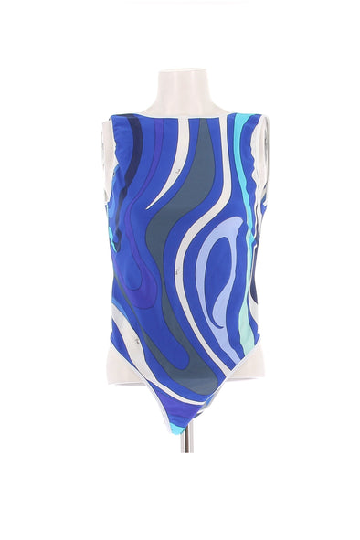 Maillot de bain une pièce bleu