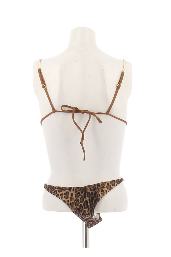 Maillot de bain deux-pièces léopard