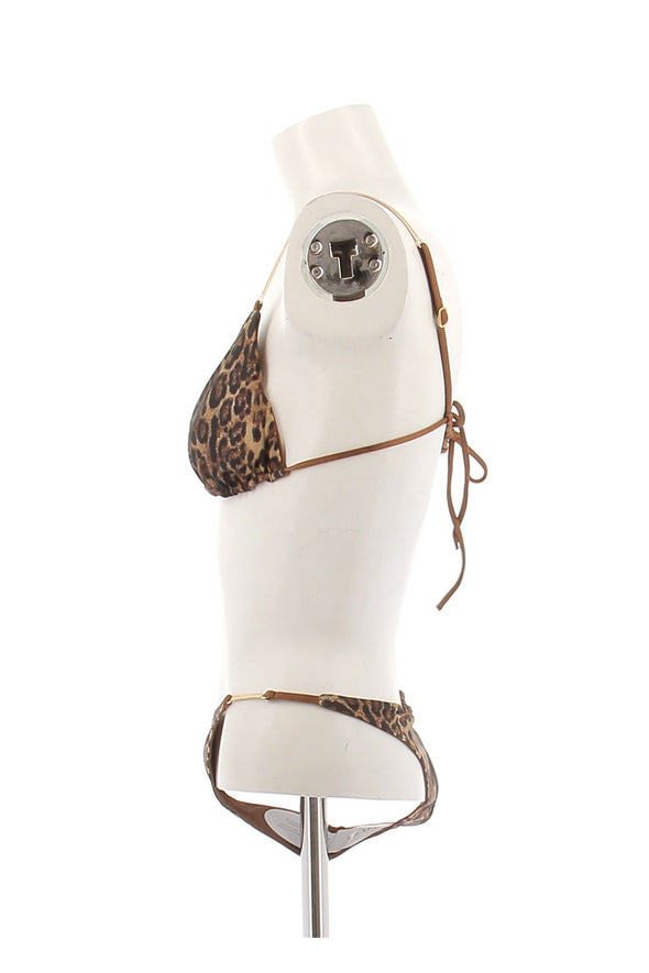 Maillot de bain deux-pièces léopard